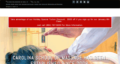 Desktop Screenshot of carolinaschoolofmassage.com
